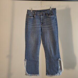 Venus Frayed Split Hem Jeans